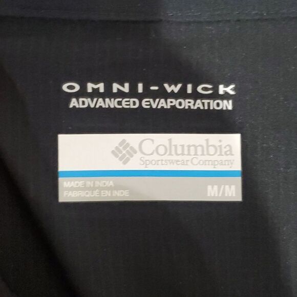 𝅺columbia medium black omni-wick light jacket - Picture 6 of 7